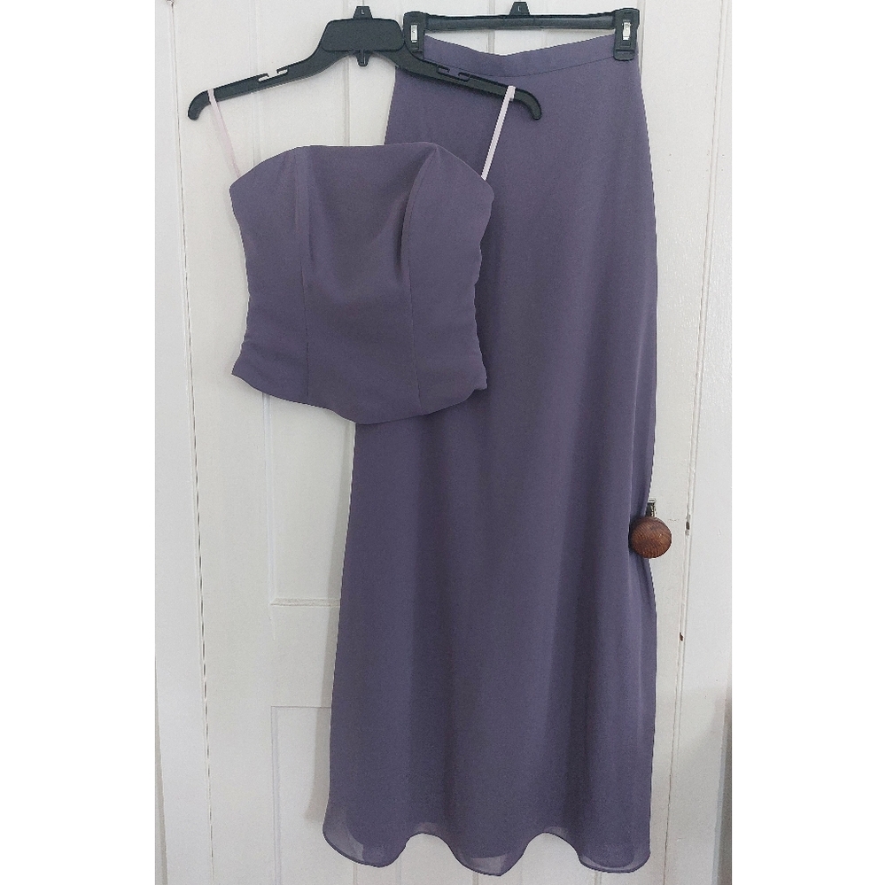 Purple 2 piece dress